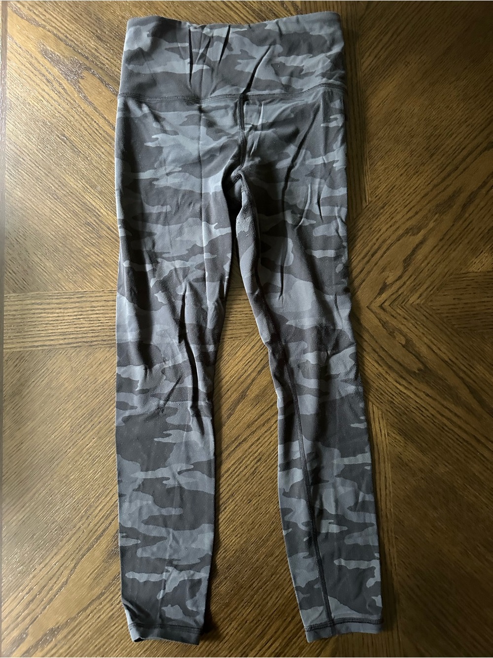 Athleta Gray Camo High-Rise Performance Leggings